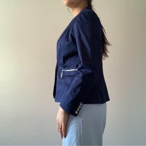 🌟Bianca Nygard Navy Blue Blazer - Size  10P 🌙 - Picture 8 of 11